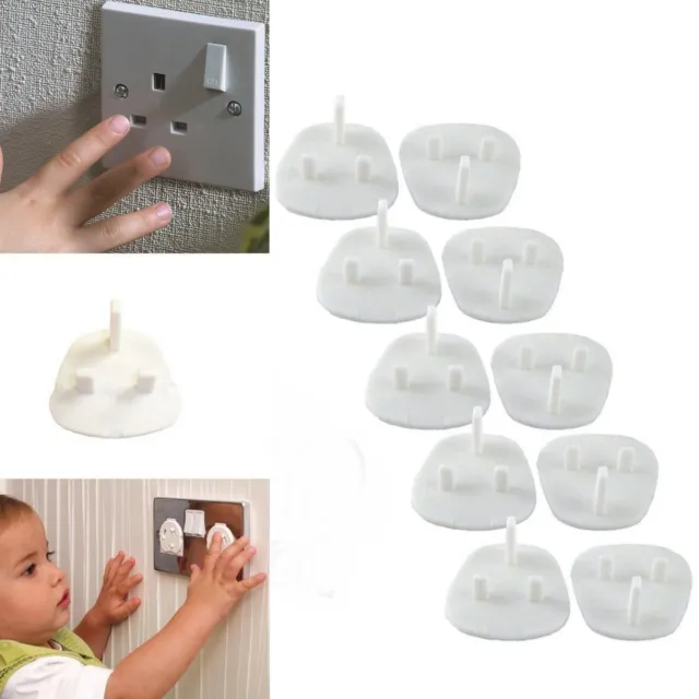 20x Plug Socket Cover Baby Proof Child Safety Protector Guard Mains Electrical