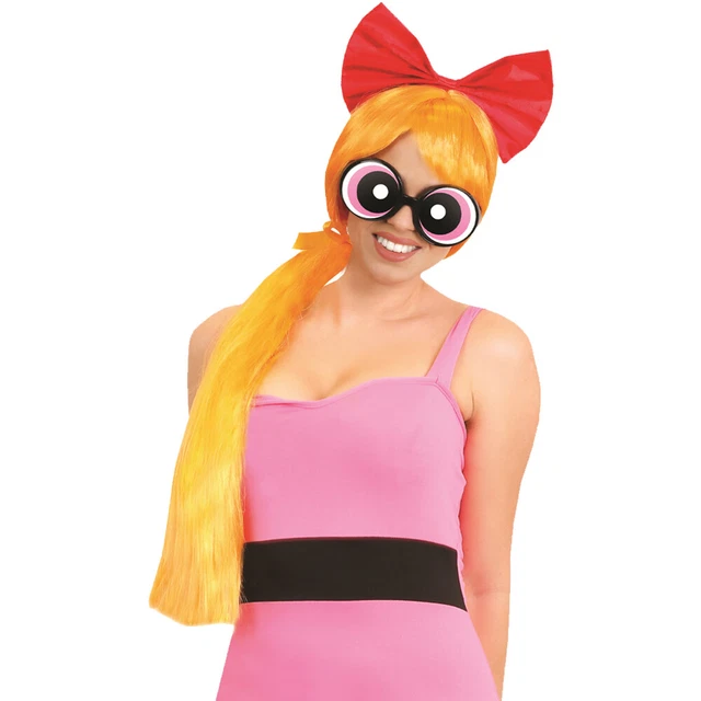 LADIES 1990S POWERPUFF Girls Blossom Accessory Set Adults Fancy Dress