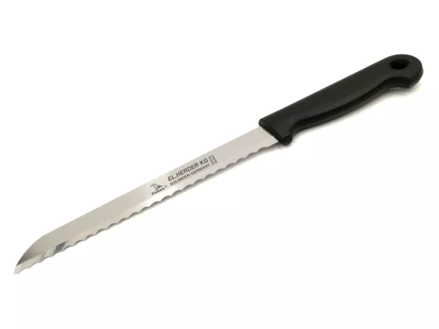 Brotmesser Solingen Wellenschliff 31,5 cm Rostfrei Herder Küchenmesser Bandstahl