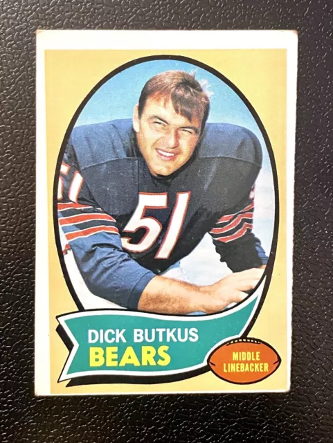 1970 Topps DICK BUTKUS #190 Chicago Bears HOF VG-EX