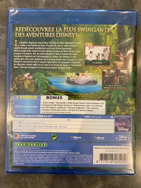 LE LIVRE DE LA JUNGLE film DISNEY - ÉDITION LOSANGE n° 22 - BLU-RAY ...
