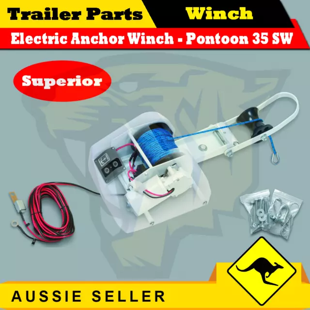 Superior Electric Anchor Winch Salt water Marine suits anchor 13 pound / 13.6 kg 2