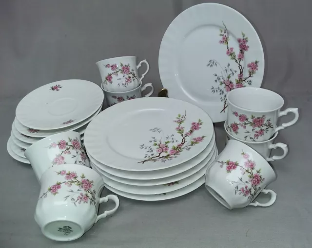 Kaffeegedeck 6x 3tlg. Tasse, Untertasse, Teller, Kronester W.Germany S 543 3