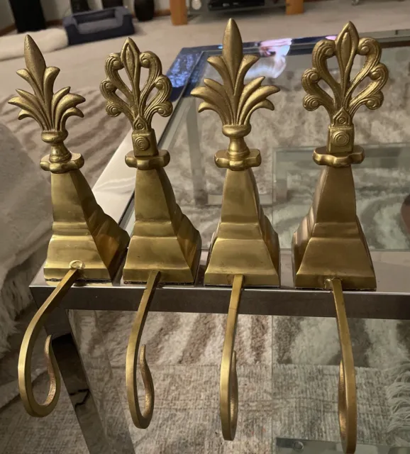 VTG Brass Candle Stick Holders 9, Made in India, Lot of 2