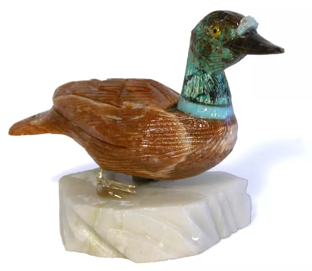 Mallard Duck Stone Figurine