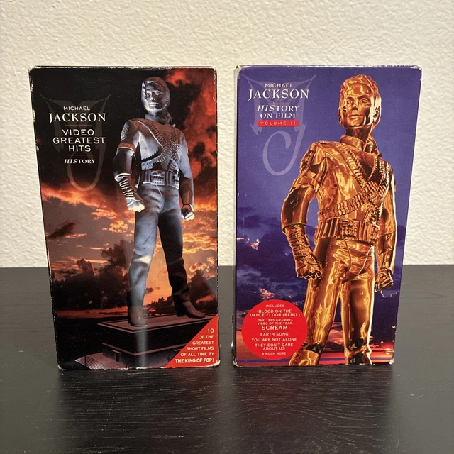 MICHAEL JACKSON HISTORY Greatest Hits 2 VHS Tapes Volume 1 & 2 £21.65 ...