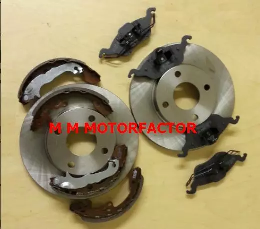 FOR FORD FOCUS MK1 (98-04) ALL MODELS FRONT BRAKE DISCS and PADS and SHOES SET