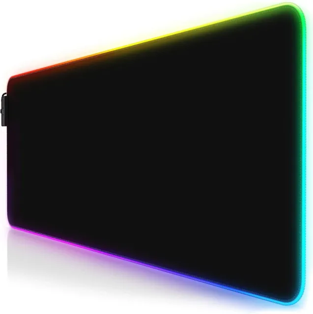LED Alfombrilla para ratón XXL Gaming Mouse Pad RGB Multicolor 7 Colores 80x30CM