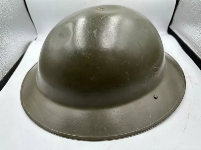 Britische Armee 2. Weltkrieg belgischer Armeehelm im Brodie-Stil - komplett mit Futter