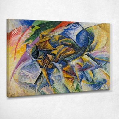 Parlano Balla Giacomo Quadro Stampa su Tela Gb3 Alta qualità Certificata Fine Art Giclée Fatto in Italia 40x32 cm 