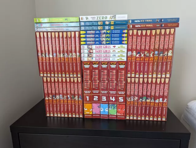 Fairy Tail manga set volumes 1-63 complete english version anime