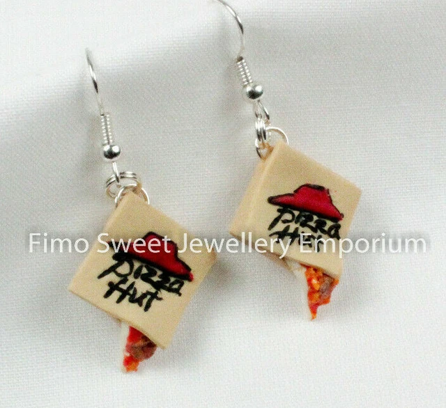 Pizza Hut Dangle Earrings Great Xmas Gift Idea