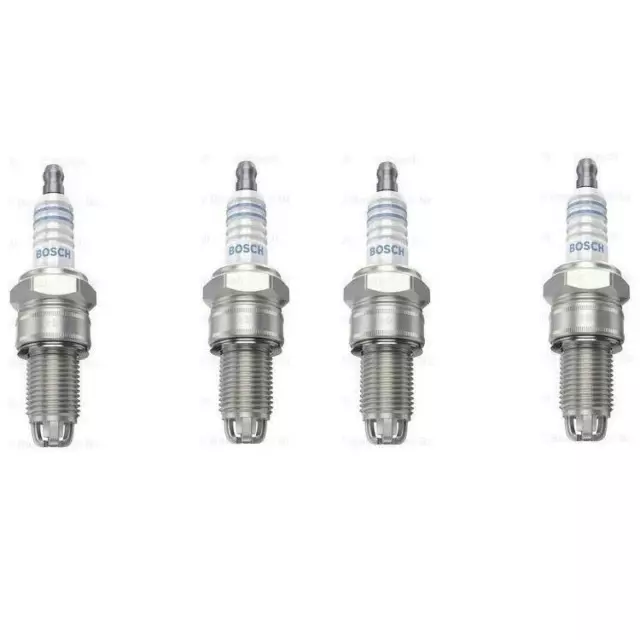 4 Bosch Zündkerzen WR 8 LTC für Audi 80 90 100 A6 Sat Ibiza II VW Passat Golf 3