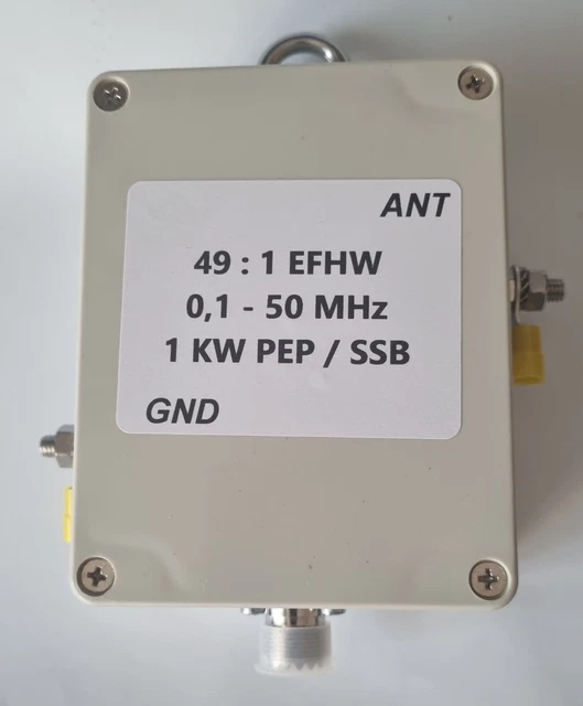 Balun/Unun Per Antenna EFHW 49:1 - 1.5KW SSB / 400W FT8 - 80-10m - Fatto In Francia 2024