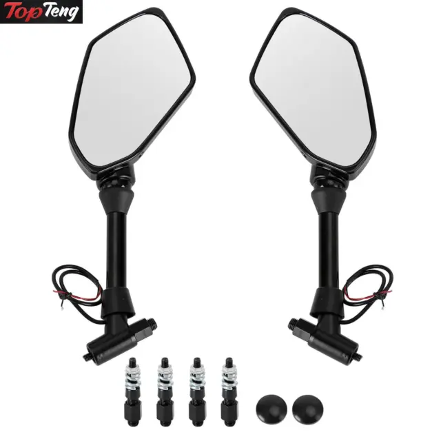 Motorcycle LED Turn Signal Indicator 8mm 10mm Rearview Mirrors For Honda D1