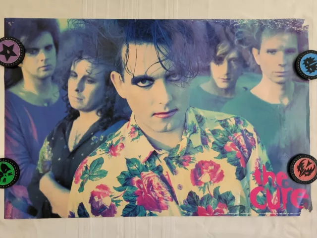 The Cure 1990 Original Disintegration Poster Robert Smith #P7114 VINTAGE 34x22 The Cure 1990 Original Disintegration Poster Robert Smith #P7114 VINTAGE 34x22