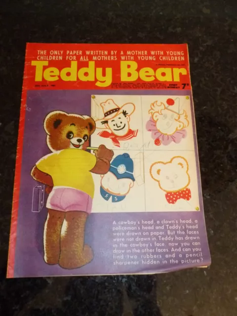 TEDDY BEAR Comic - Year 1967 - Date 29/07/1967 - UK Paper Comic