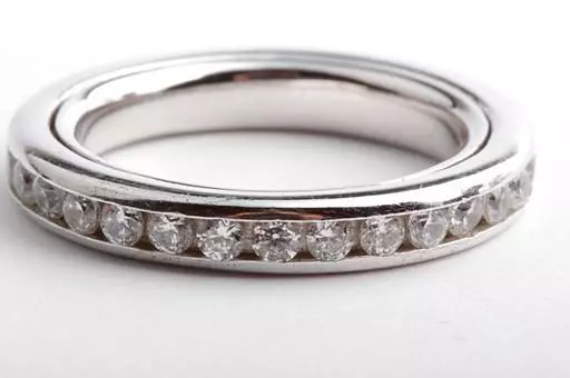 Memory Zirkonia Ring drehbar 925 Sterlingsilber Gr. 50 .