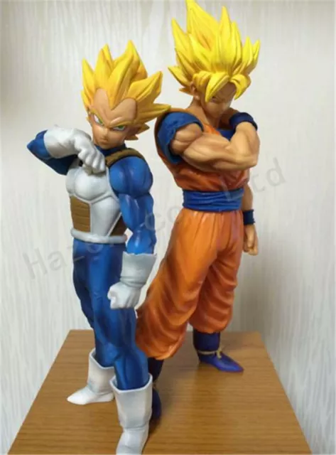 2Pcs Dragon Ball Son Goku Super Saiyan Vegeta Figur Modell PVC Spielzeug