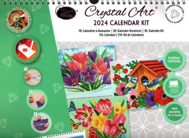 Craft Buddy Crystal Art DIY Greeting Card Kit TIGER 5D diamond painting