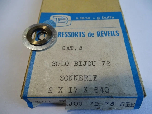 REVEIL RESSORT MOUVEMENT BAYARD SONNEFOR TAPAGEUR NORMANDY