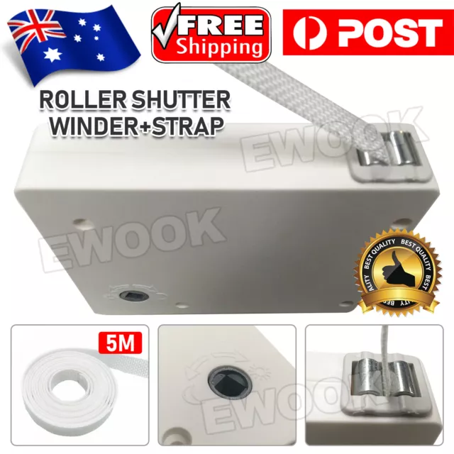 Winder Box For Modern Manual Roller Shutter Control Coiler Includes FREE Strap