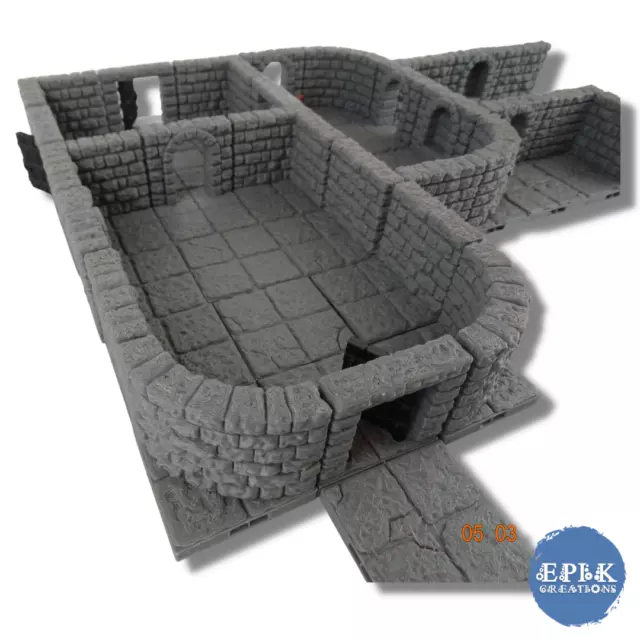 Heroquest Dungeon Tiles 3D printed terrain