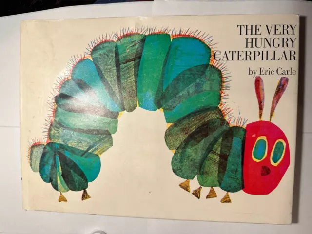 Vintage The Very Hungry Caterpillar Book Eric Carle HC moisture damage /acceptl