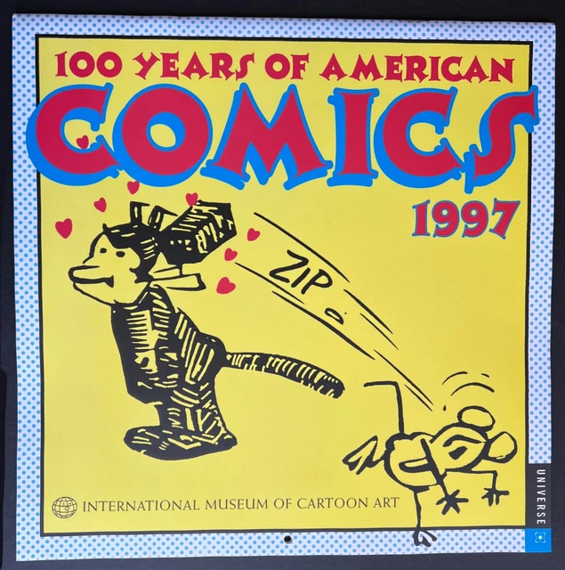100 years of American Comics 1997 calendar  unused