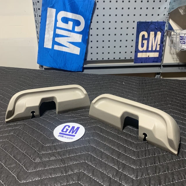 99-02 NBS Silverado Sierra 1500 Ext Cab Rear Upper Door Latch Cover Pair Shale 2 99-02 NBS Silverado Sierra 1500 Ext Cab Rear Upper Door Latch Cover Pair Shale 2
