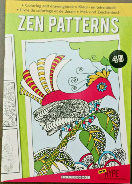 ++ZEN PATTERNS++Mal - und Zeichenbuch++neu++ unbespielt**++