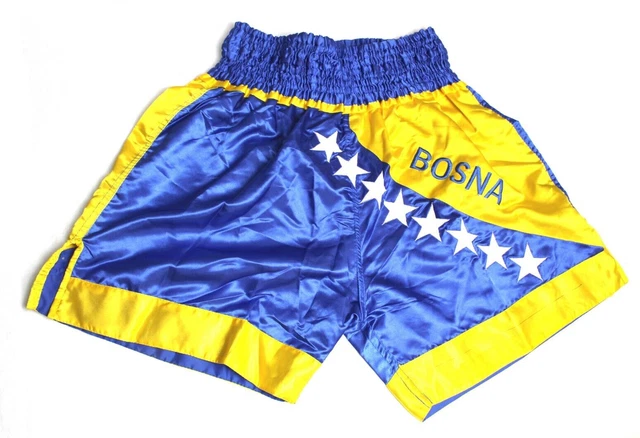 Pantaloncini boxe da uomo MMA Muay Thai allenamento UFC arti marziali calcio raso combattimento gabbia
