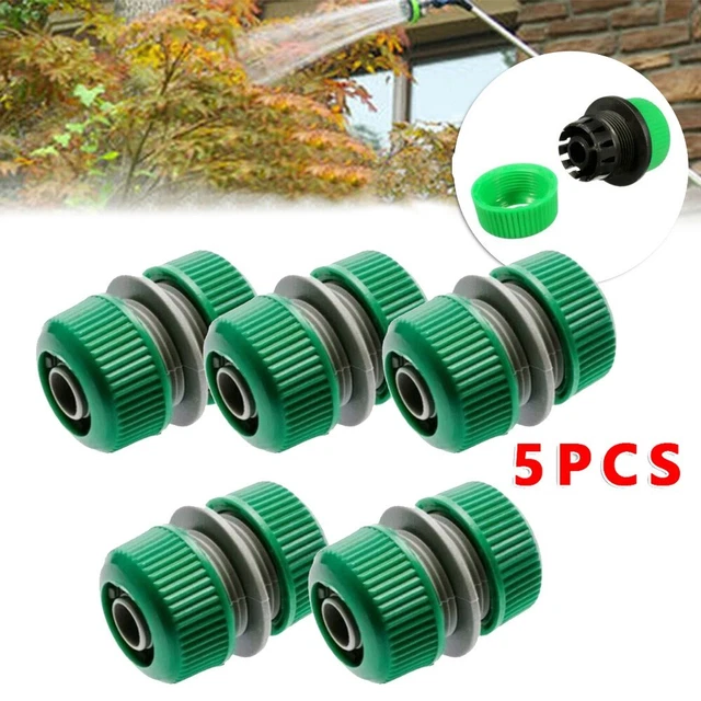 Lot De 10 Adaptateurs De Robinet D’arrosage – 5 Raccords 2 En 1 (1/2” & 3/4”) + 5 Raccords à Deux Voies + Ruban étanche
