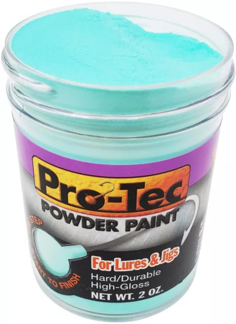 Free Shipping* 2 oz. Pro-Tec Powder Paint - GLOW Jig Spoon Jighead