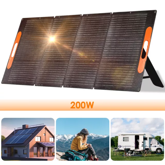 Faltbar Solarpanel 200W Tragbar Solarmodule Solarladegerät Für Camping Reise