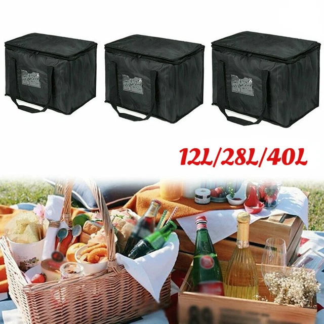 thumbnail image 2 of Insulated Thermal Food Delivery Bag – 56L Capacity, 42.5x37.5x35 Cm, Black, MPW 2 of 6