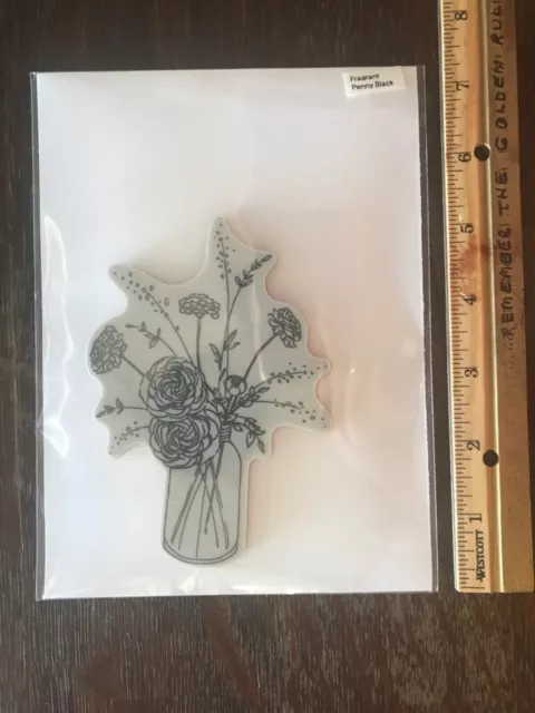 penny black cling rubber stamp fragrant 40-384 used lightly