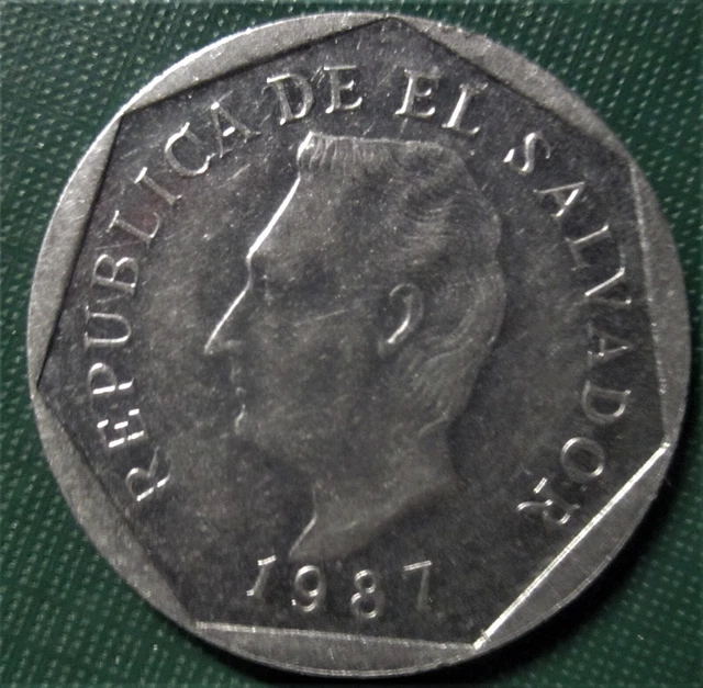 EL SALVADOR 1987 Ten Centavo Morazan Cent  Coin LOW SHIP
