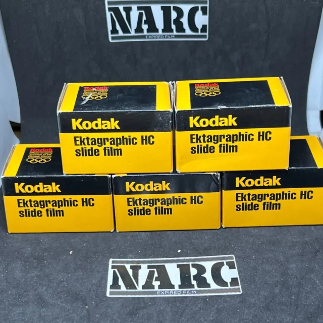 Kodak Ektagraphic HC Film Slide BW 35mm lot de 5 films