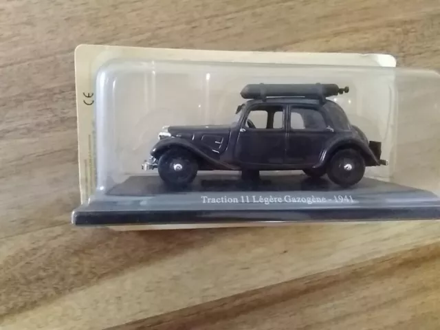 citroen traction 1/43 altaya gazogène 1941