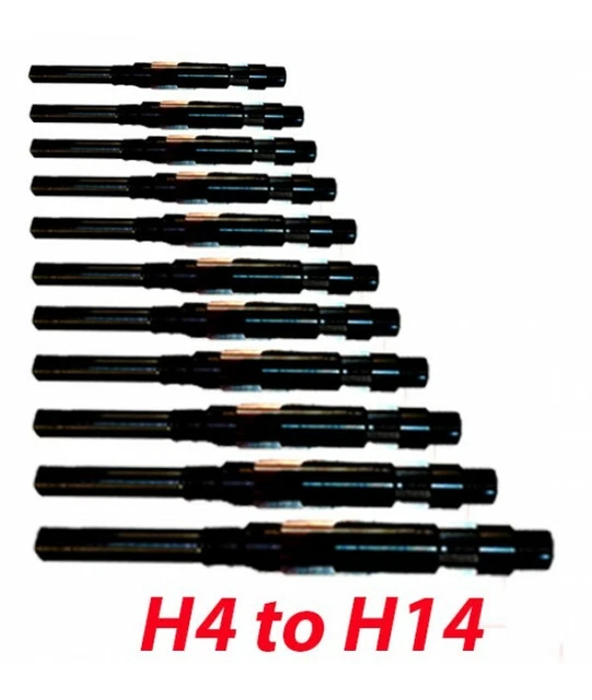 H-4 To H-14 Sizes 15/32-1.1/2 Inch Adjustable Hand Reamer 11 Pcs Set Hq