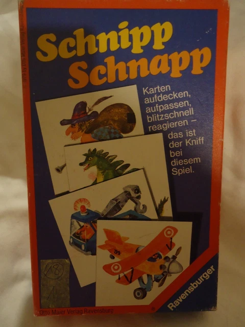 Schnipp Schnapp Ravensburger 70er Spiel Kinder 1979 Reisespiel Vintage komplett