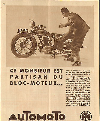 42 Saint-Etienne Moto Automoto Motorcycles Publicite 1931