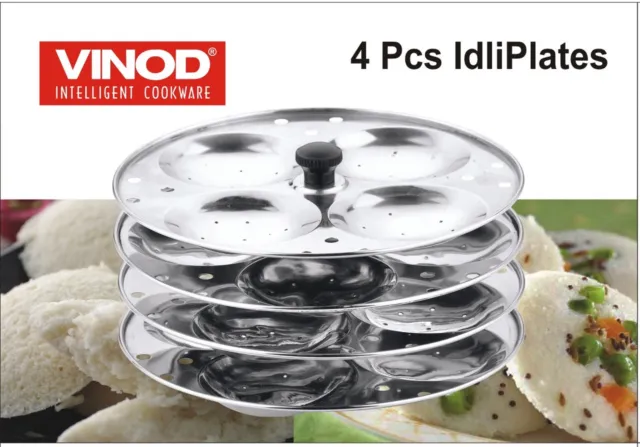 Vinod Stainless Steel 4 Tier Idli Stand Maker South Indian Dish