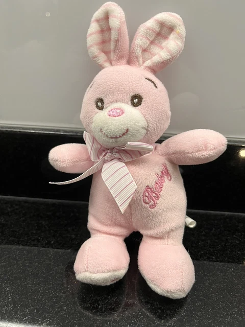 Vintage - Très ancien Lapin en Peluche de 22 cm (bourrage paille