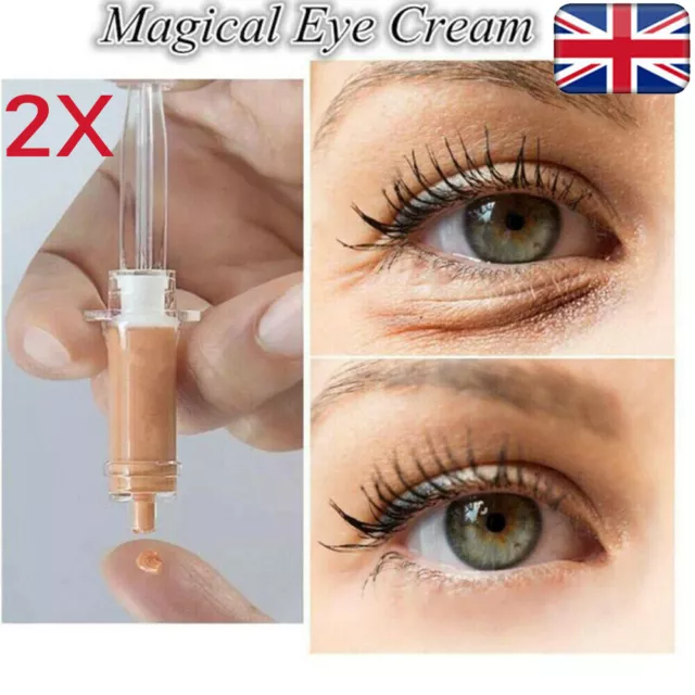 2Pack Magic Eye Cream Instant Remove Eye Bags, Dark Circles, Eye Wrinkles Set UK
