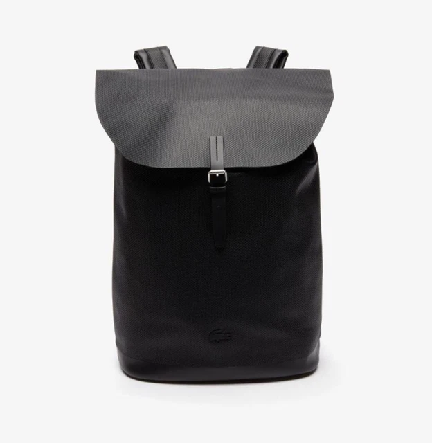 LACOSTE LEATHER BACKPACK with Flap Split Cow Leather NH2818-000