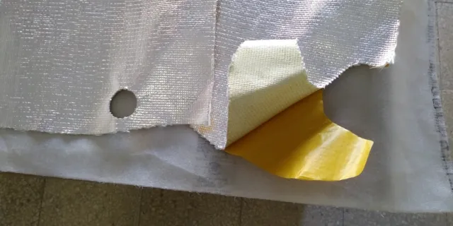 Fogli alluminio paracalore isolante termico adesivo per carene moto