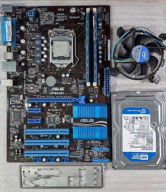 PC/タブレット PCパーツ CPU INTEL CORE i7-2600K + ASUS P8H61 + 12 GB RAM DDR3-1600 + HDD 