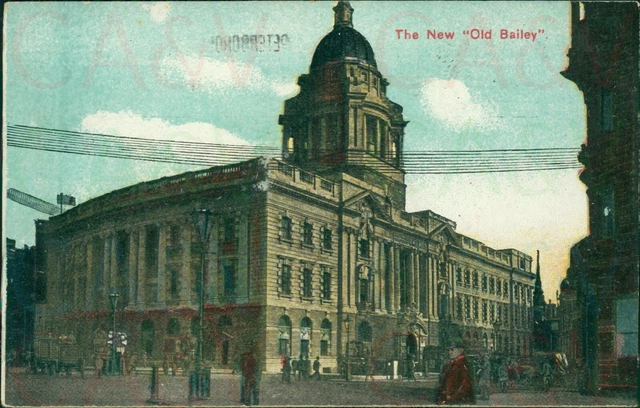 London New Old Bailey 1913 Peterborough Postmark